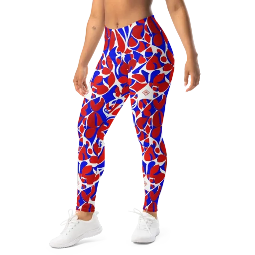 Red Tide Rhapsody on a Leggings