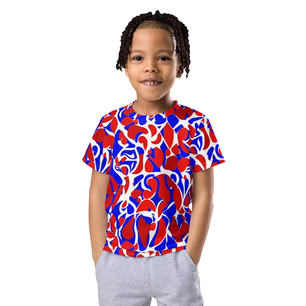 Red Tide Rhapsody on Kids Crew Neck T-Shirt — Front