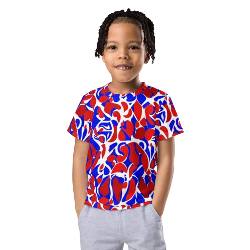 Red Tide Rhapsody on a Kids Crew Neck T-Shirt