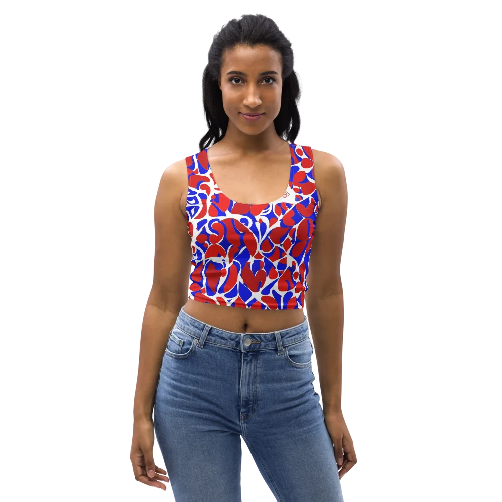 Red Tide Rhapsody on Crop Top — Front