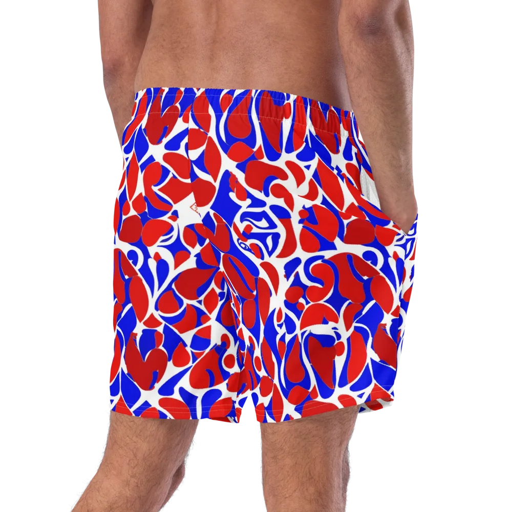Red Tide Rhapsody on Swim Trunks — Right Back