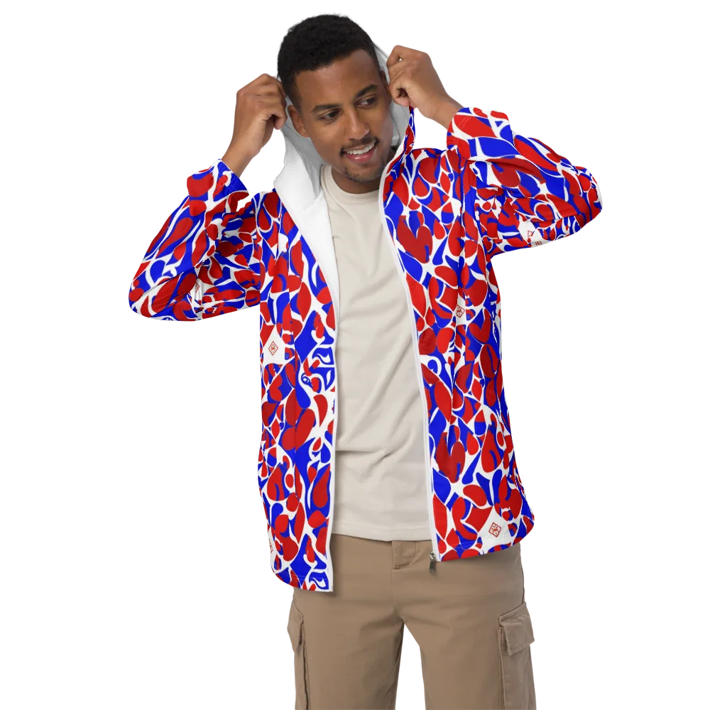 Red Tide Rhapsody on Men's Windbreaker — Front