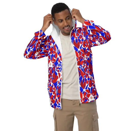 Red Tide Rhapsody on a Men's Windbreaker