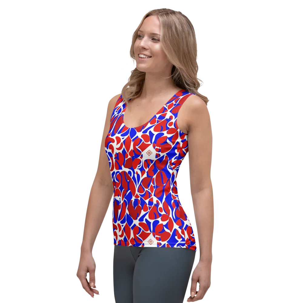 Red Tide Rhapsody on Women's Tank Top — Left Front