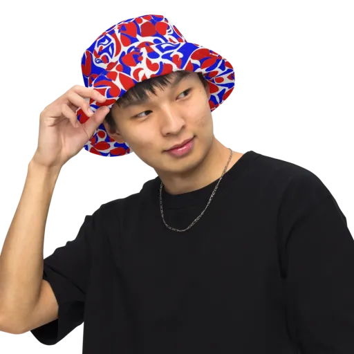 Red Tide Rhapsody on a Reversible Bucket Hat