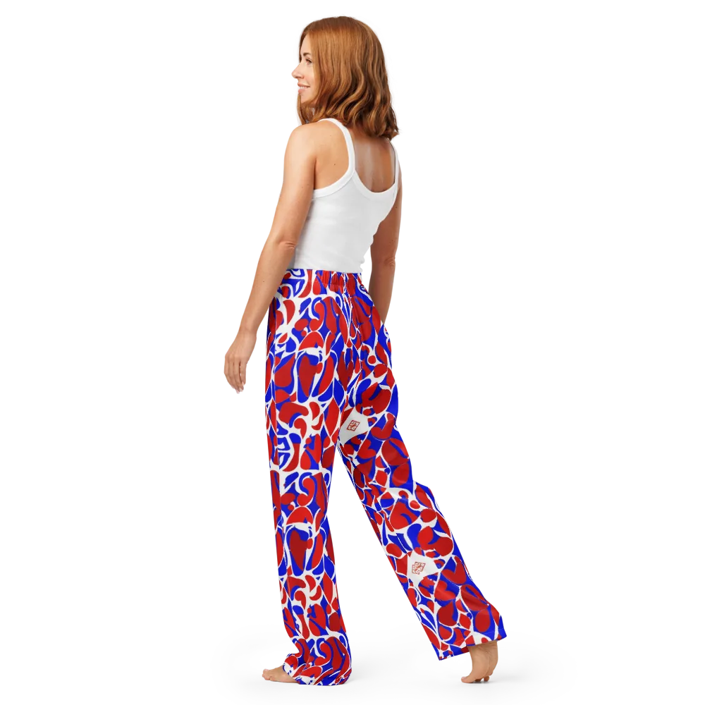 Red Tide Rhapsody on Women's Pajama Pants — Back
