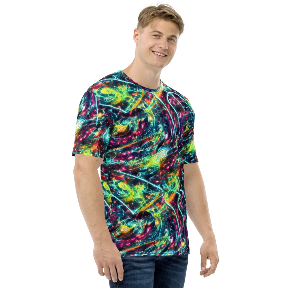 Afterdark Aurora on Men's Crew Neck T-Shirt — Right