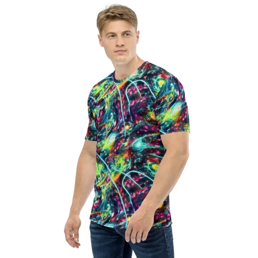 Afterdark Aurora on a Men's Crew Neck T-Shirt