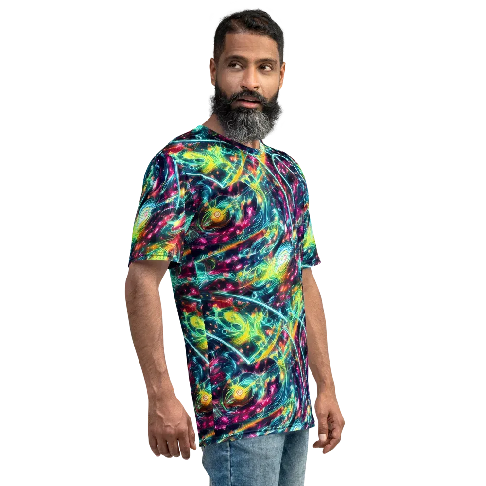 Afterdark Aurora on Men's Crew Neck T-Shirt — Right