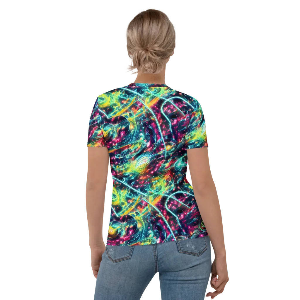 Afterdark Aurora on Women's Crew Neck T-Shirt — Back