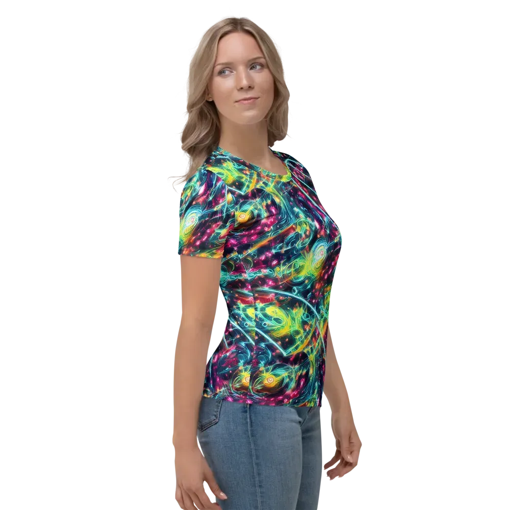 Afterdark Aurora on Women's Crew Neck T-Shirt — Right