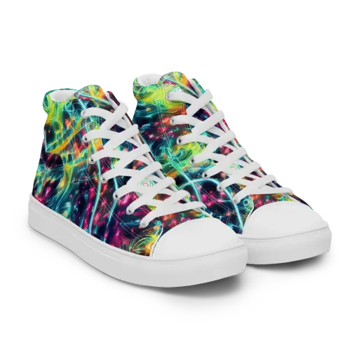 Afterdark Aurora on a Women's High Top Canvas Shoes