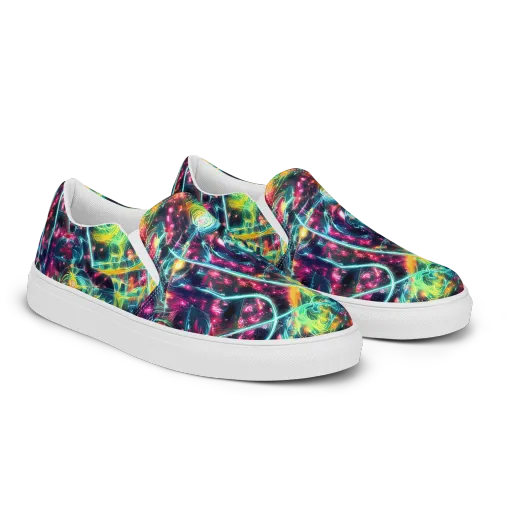 Afterdark Aurora on a Men's Slip-On Canvas Shoes