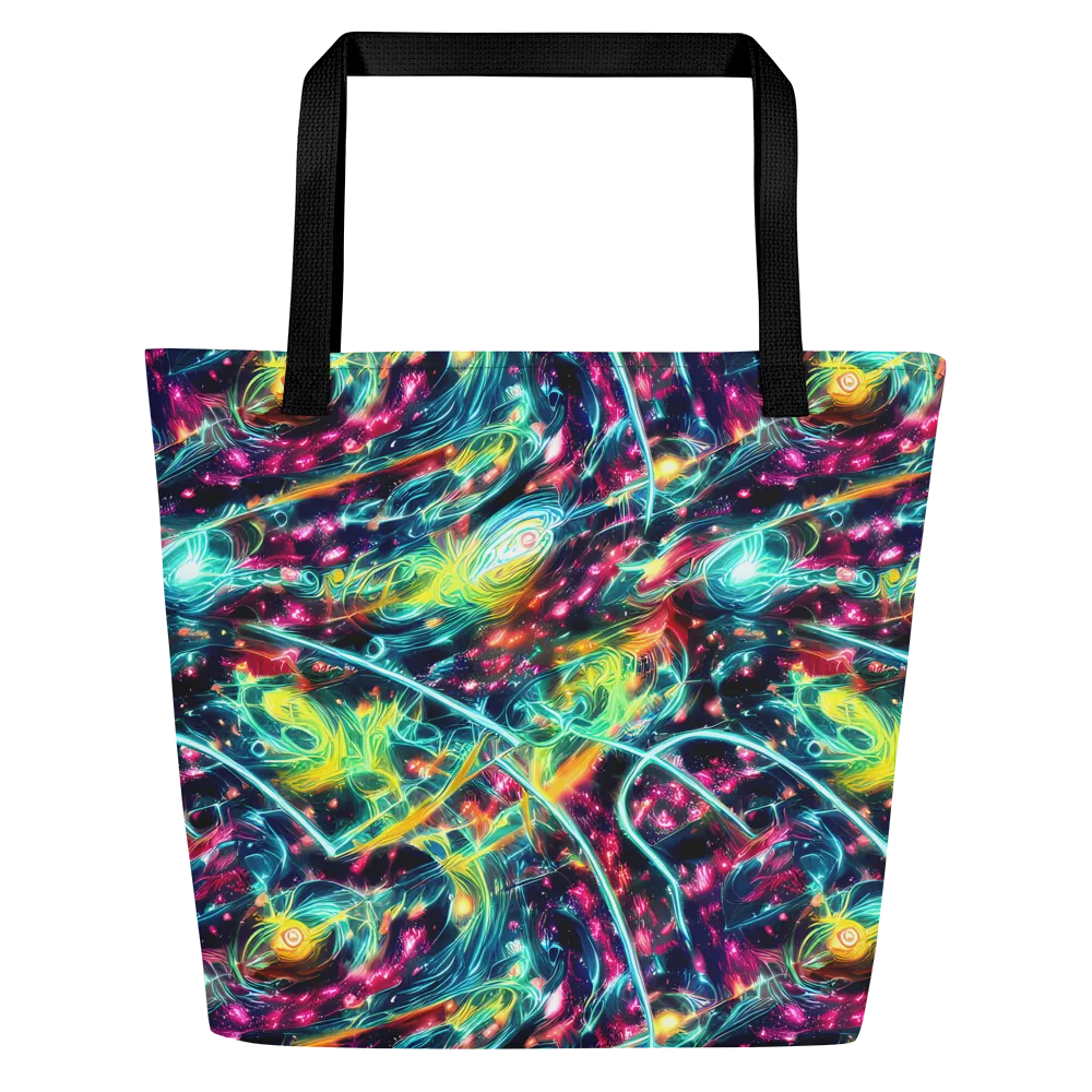 Afterdark Aurora on Large Tote Bag W/ Pocket — Front