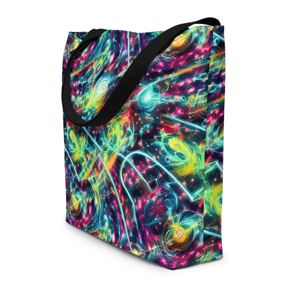 Afterdark Aurora on Large Tote Bag W/ Pocket — Front