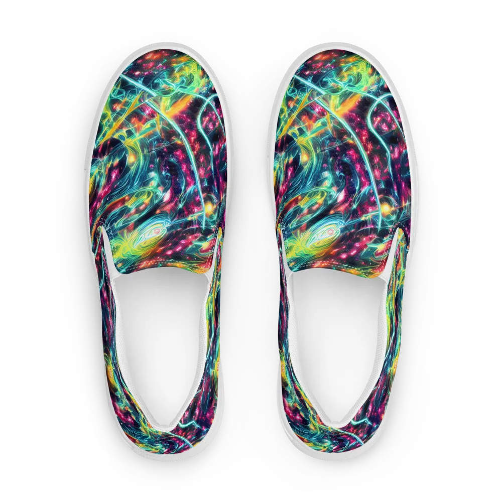Afterdark Aurora on Women's Slip-On Canvas Shoes — Front