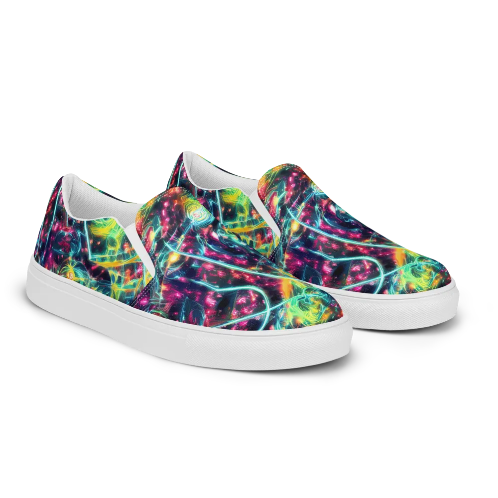 Afterdark Aurora on Women's Slip-On Canvas Shoes — Right Front