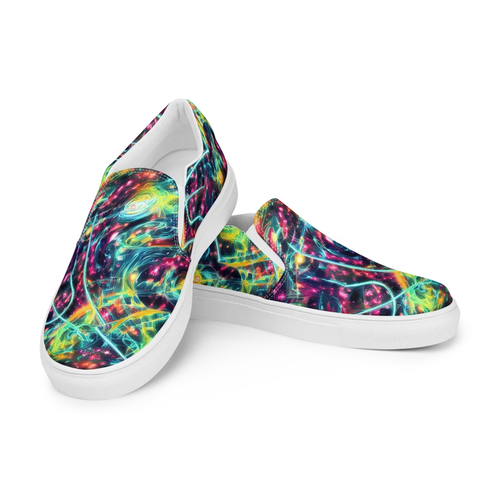 Afterdark Aurora on Women's Slip-On Canvas Shoes — Left Front