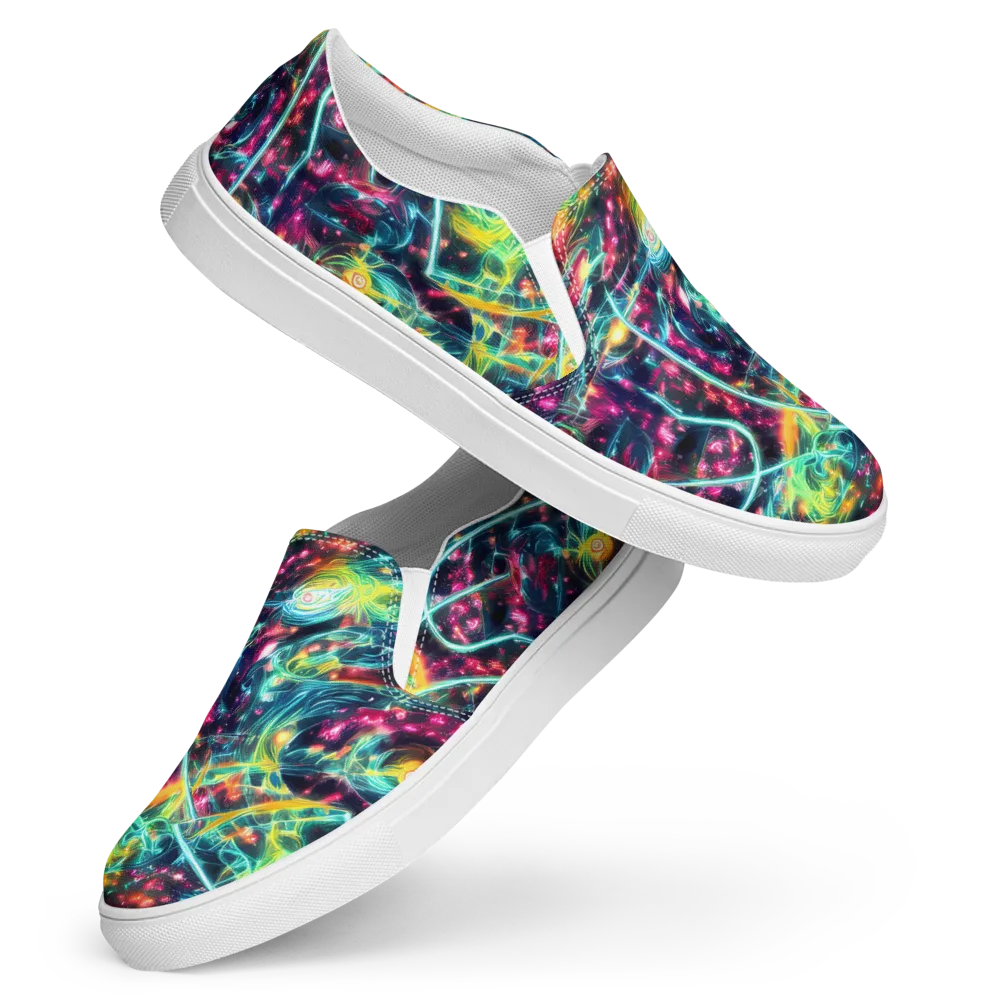 Afterdark Aurora on Women's Slip-On Canvas Shoes — Front