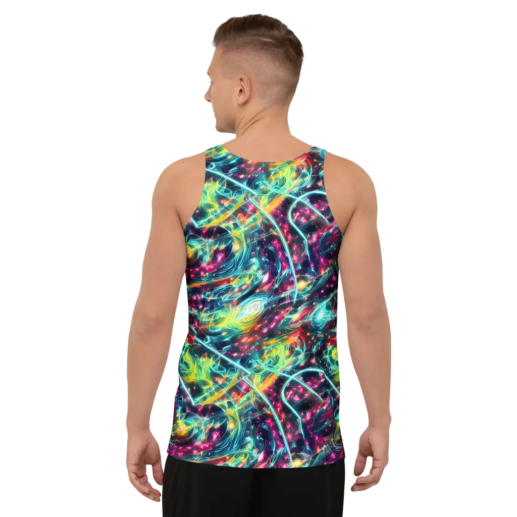 Afterdark Aurora on Men's Tank Top — Back