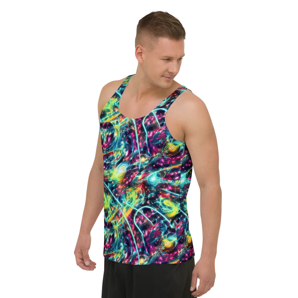 Afterdark Aurora on Men's Tank Top — Left Front