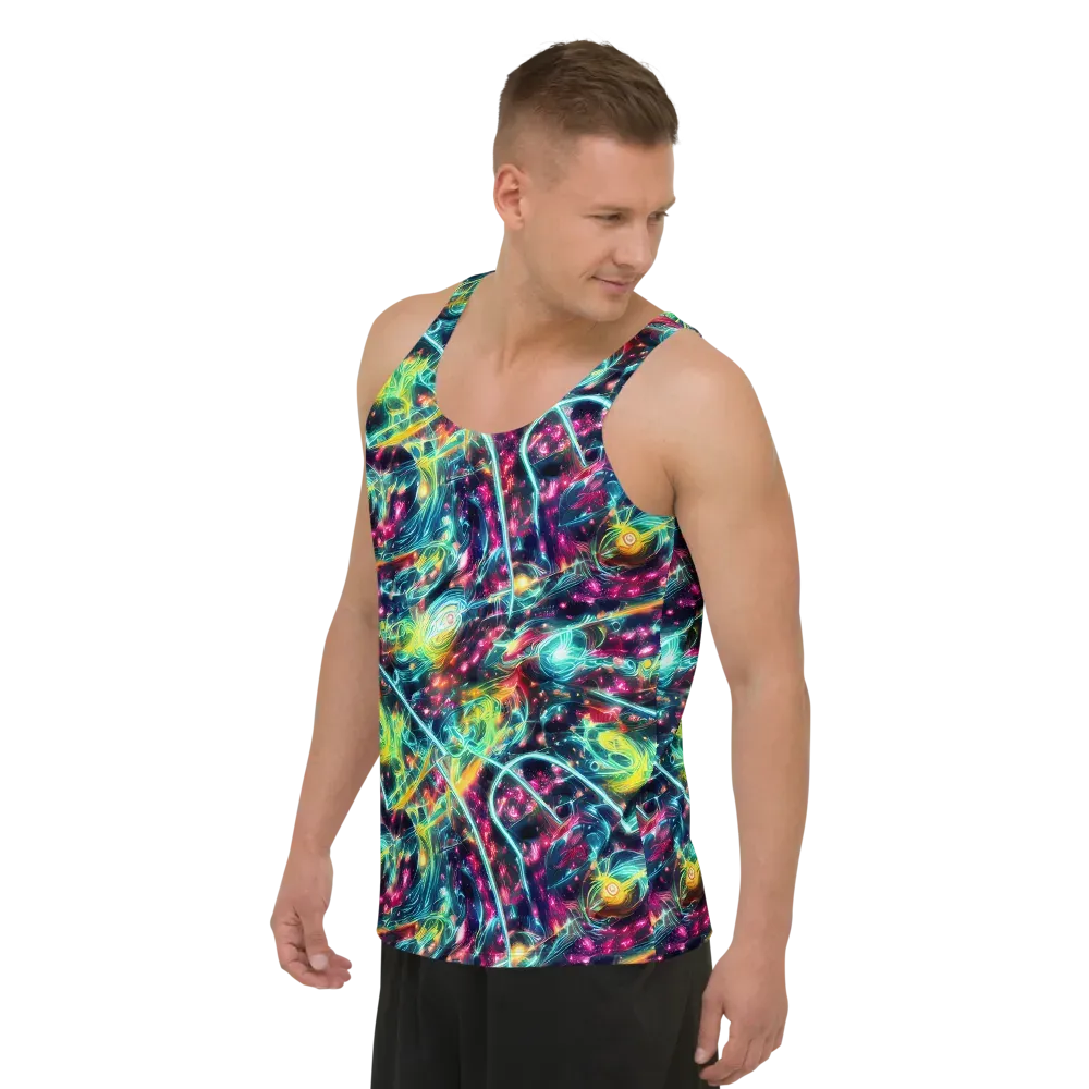 Afterdark Aurora on Men's Tank Top — Left Front