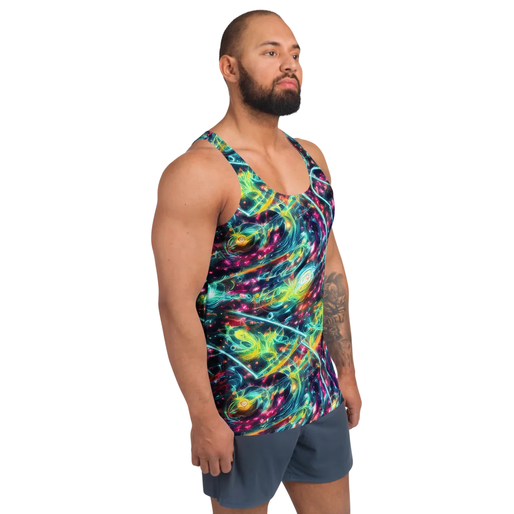 Afterdark Aurora on Men's Tank Top — Right Front
