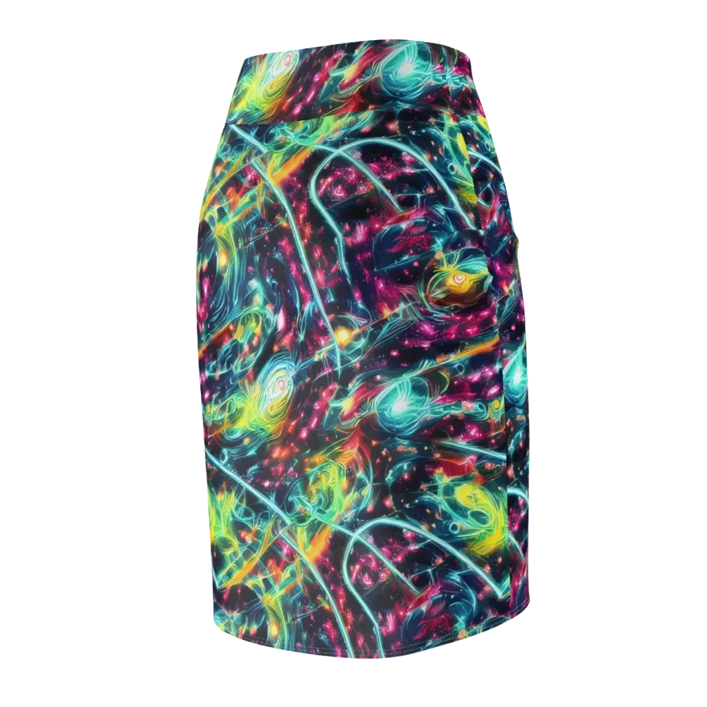 Afterdark Aurora on Pencil Skirt — Back Side