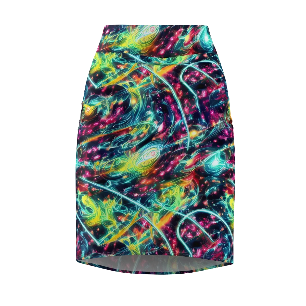 Afterdark Aurora on Pencil Skirt — Front