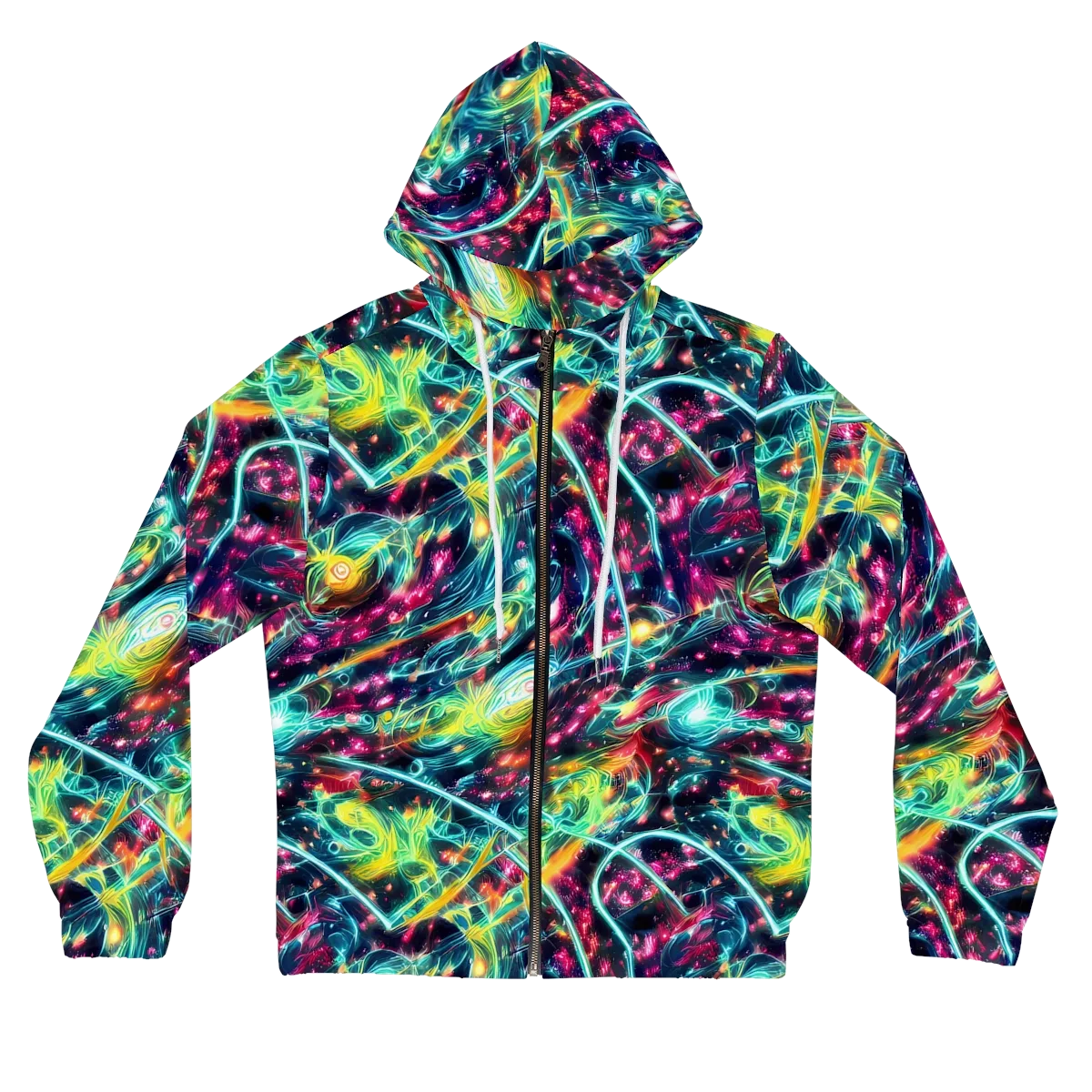 Afterdark Aurora on Women's Full-Zip Hoodie — Front