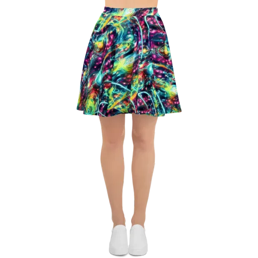 Afterdark Aurora on a Skater Skirt