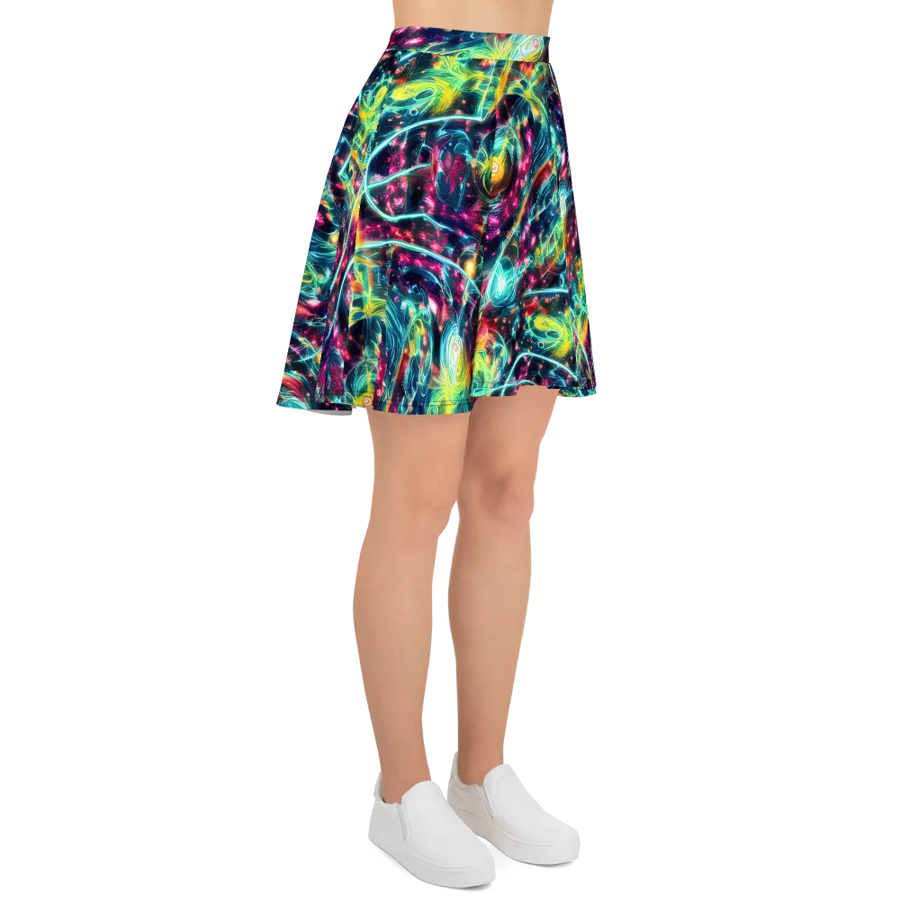 Afterdark Aurora on Skater Skirt — Right
