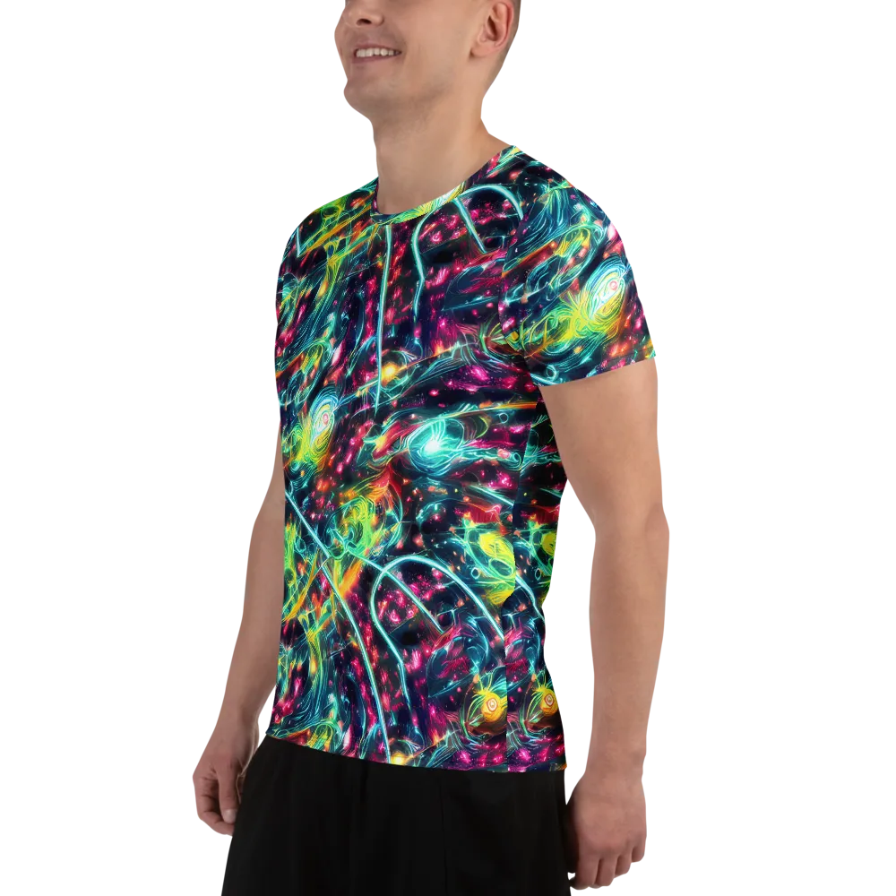 Afterdark Aurora on Men's Athletic T-Shirt — Left