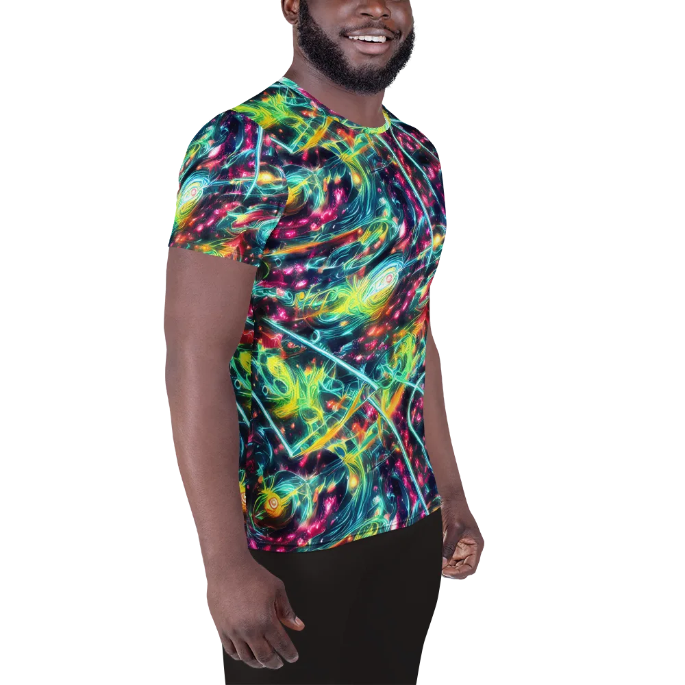Afterdark Aurora on Men's Athletic T-Shirt — Right