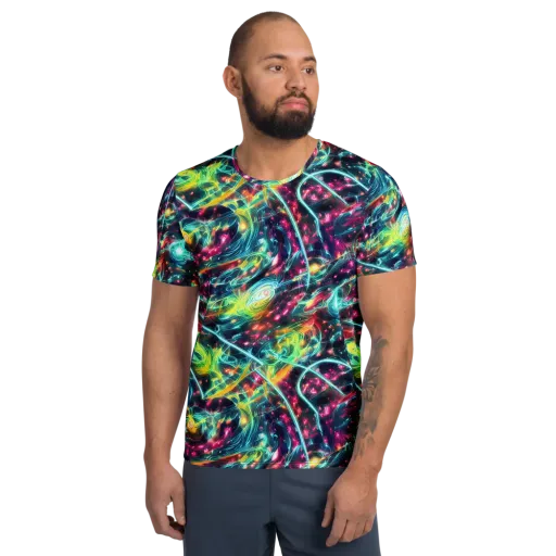 Afterdark Aurora on a Men's Athletic T-Shirt