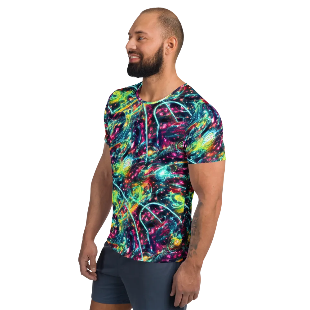 Afterdark Aurora on Men's Athletic T-Shirt — Left