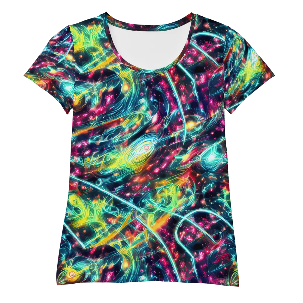 Afterdark Aurora on Women's Athletic T-Shirt — Front