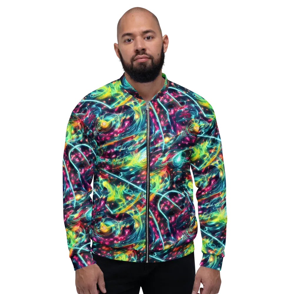 Afterdark Aurora on Bomber Jacket — Front