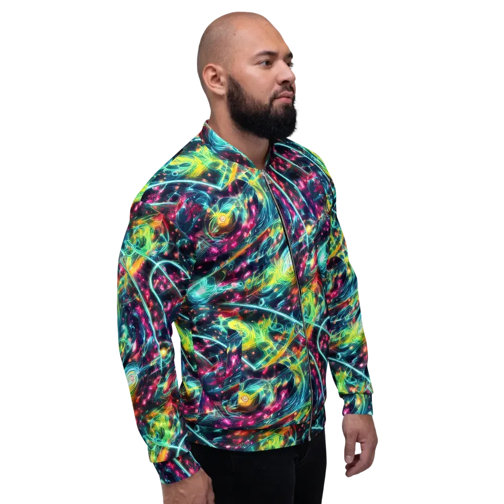 Afterdark Aurora on Bomber Jacket — Right