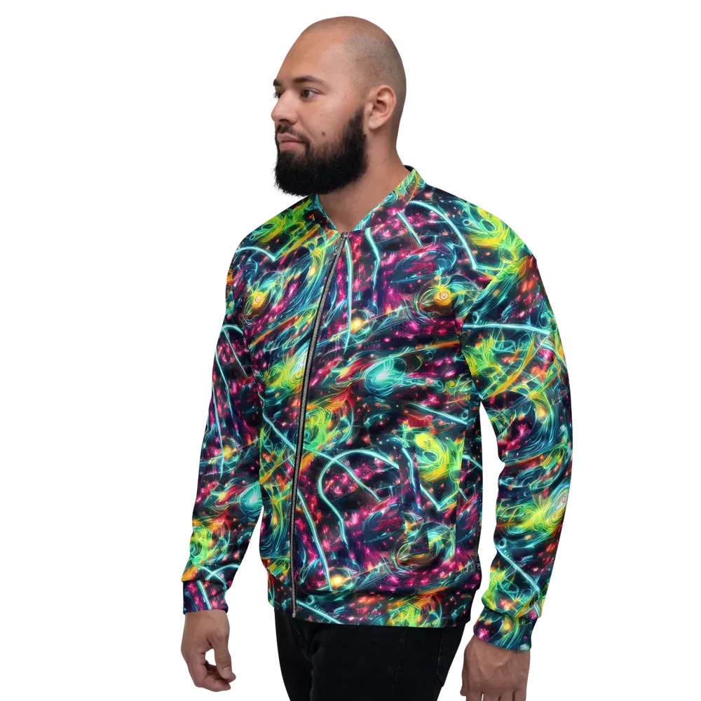 Afterdark Aurora on Bomber Jacket — Left