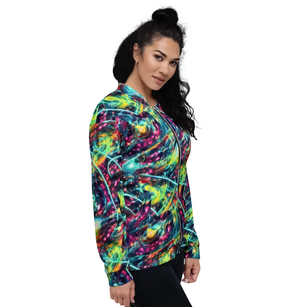 Afterdark Aurora on Bomber Jacket — Right