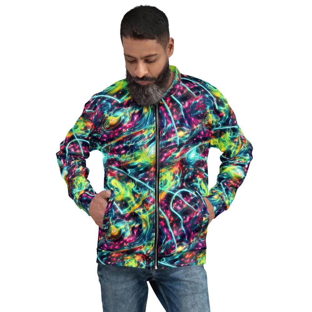 Afterdark Aurora on Bomber Jacket — Front