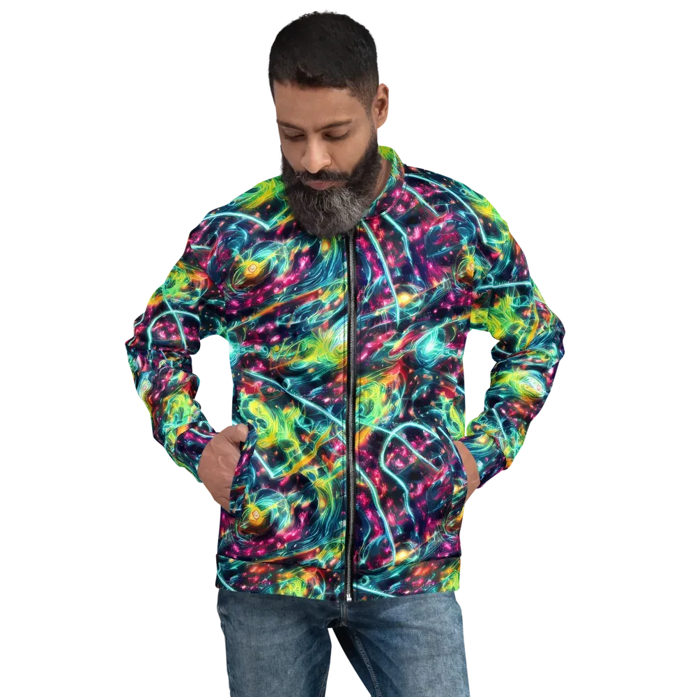Afterdark Aurora on Bomber Jacket — Front