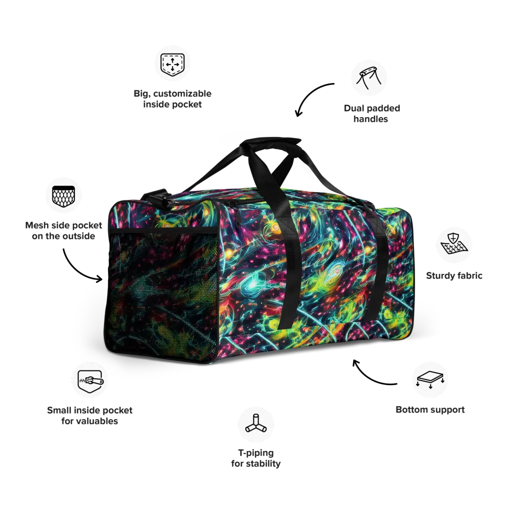 Afterdark Aurora on Duffle Bag — Right Front