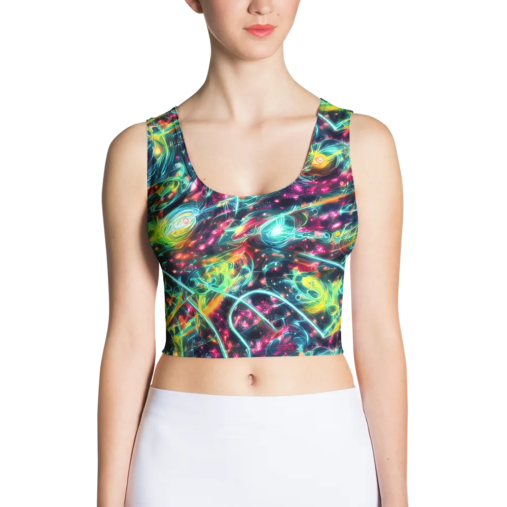 Afterdark Aurora on Crop Top — Front