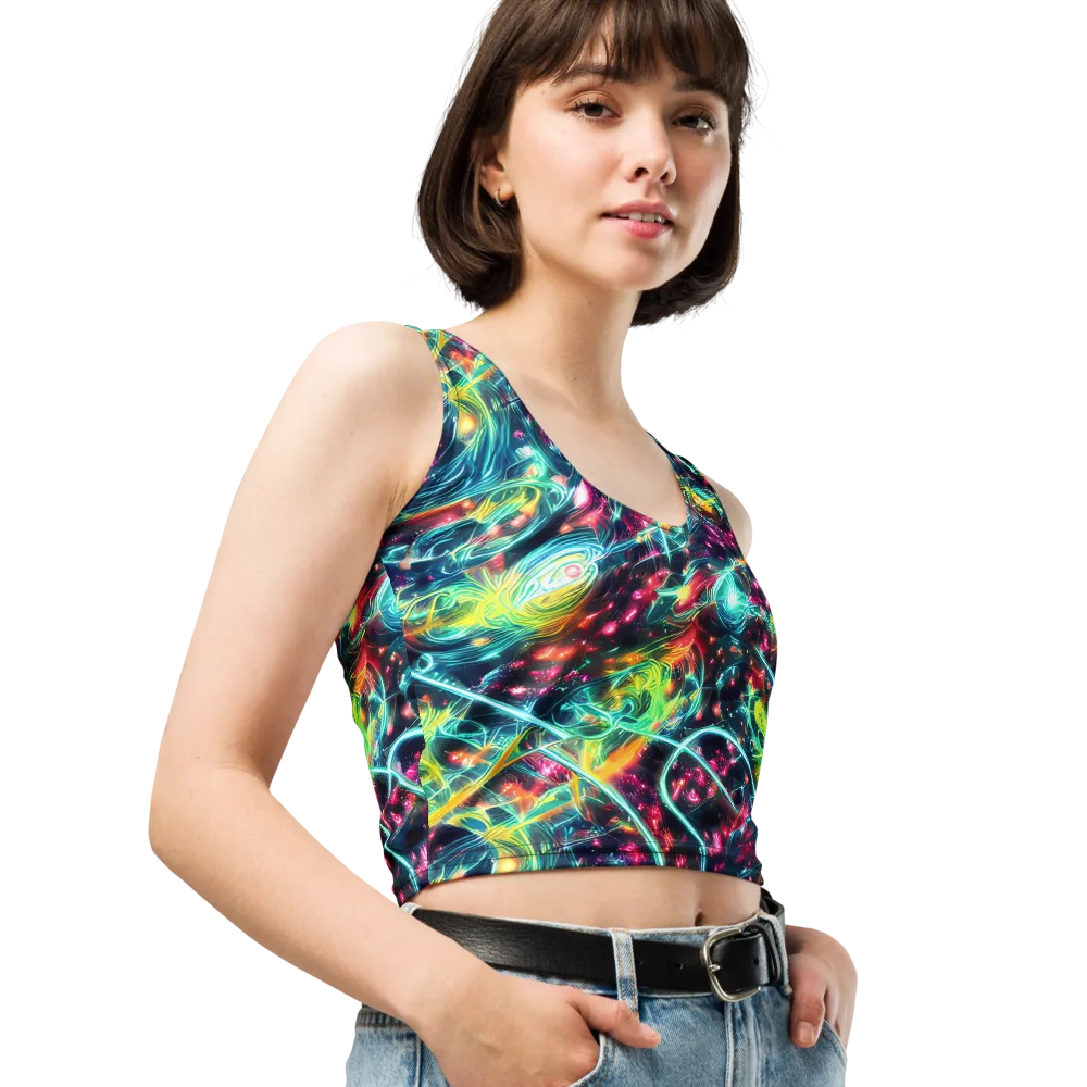 Afterdark Aurora on Crop Top — Right Front