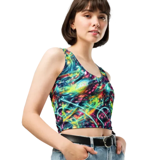 Afterdark Aurora on a Crop Top