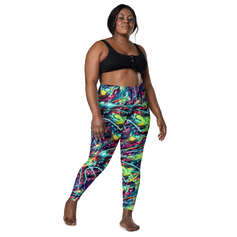 Afterdark Aurora on Leggings with Pockets — Front