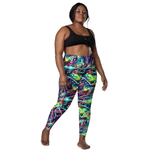 Afterdark Aurora on a Leggings with Pockets