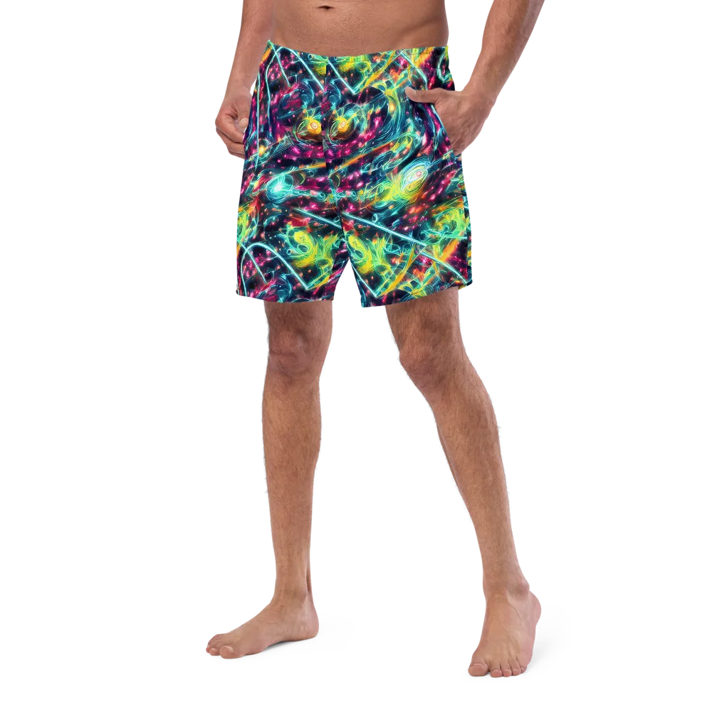 Afterdark Aurora on Swim Trunks — Left Front